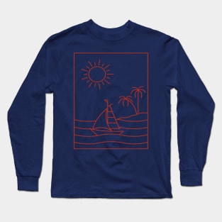 The beach is my happy place #2 Long Sleeve T-Shirt